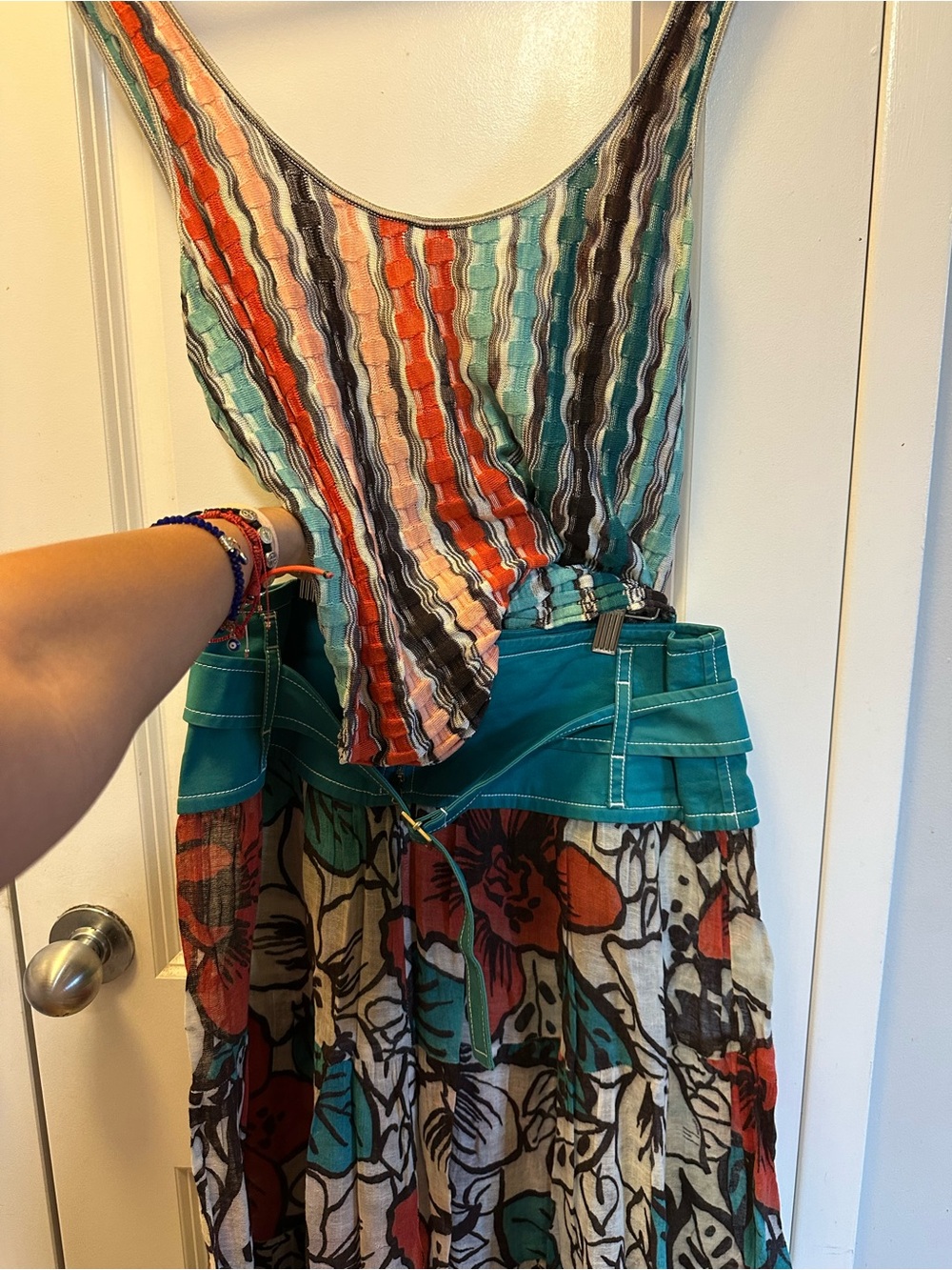 M Missoni Multicolor Zigzag Knit Tank Top Made in Italy Size 44 US 8 - Picture 7 of 8